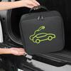 Portable Electric Car Cable Organizer Space Saving Jumper Cable Organizer Tools Cable Bag Square/Round for Electric Car