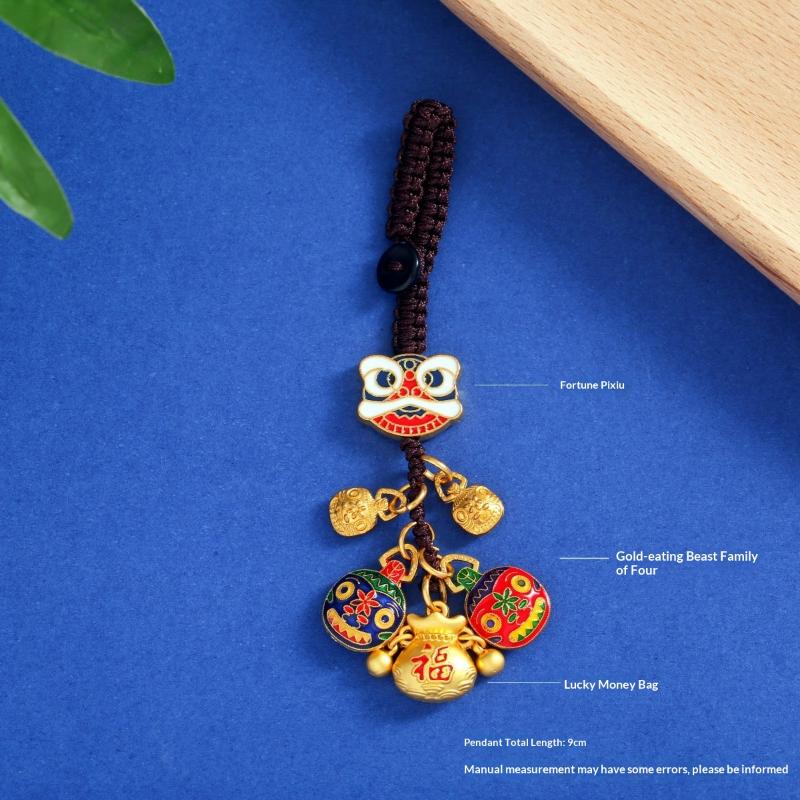Alloy Fortune Keychain Stylish Accessories for Bags Ideal for Party Favors and Versatility