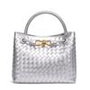 Butterfly New Bag Women's Handmade Women's Woven Bag Metal Rope Buckle Shoulder Messenger Bag Portable Tote Bag