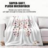 Teeth Implant Watercolor Throw Soft Flannel Throw Summer AC Blanket Lightweight Cool Nap Blanket for Sofa Bed Couch Travel