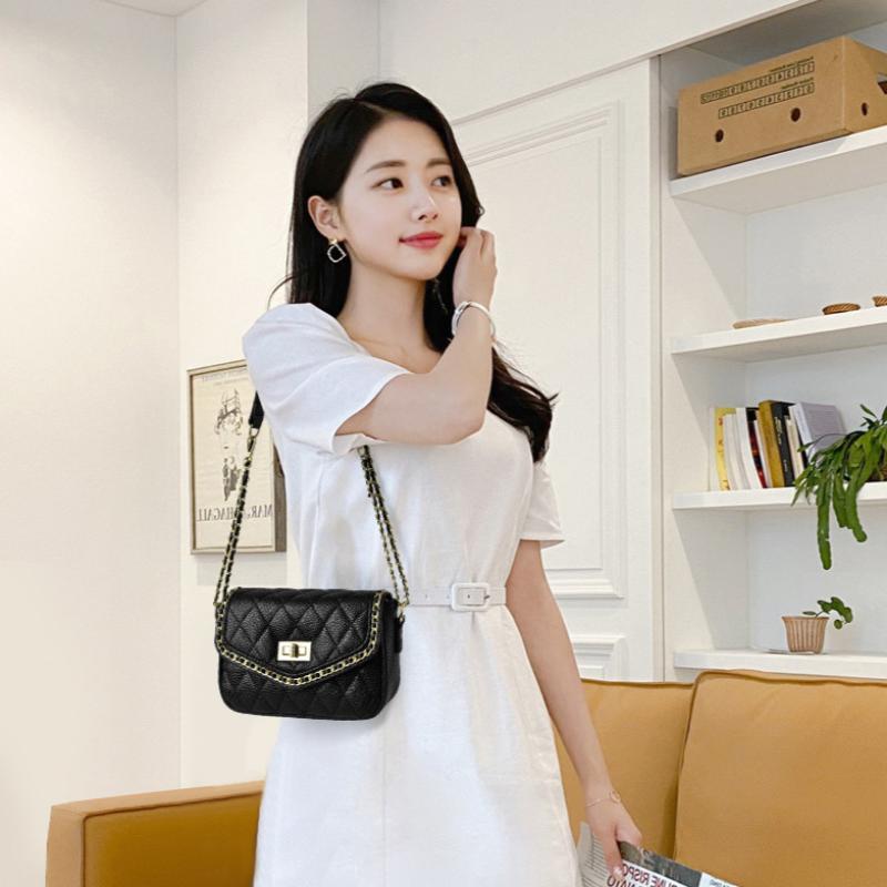 Torba damska Duża pojemność Modna uniwersalna torba damska Prosta tekstura Łańcuszek Torba damska Jedno ramię Torba skośna