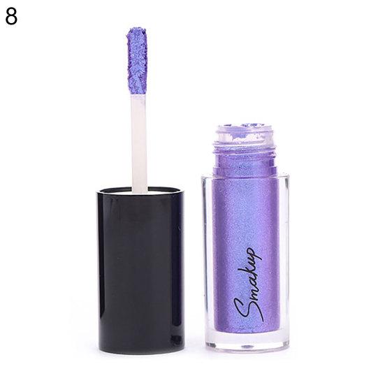 10 Farben Glänzender Glitzer Langlebiger Flüssiger Lidschatten Perlglänzendes Augen-Make-up Kosmetik