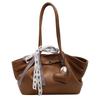 Pu Large Capacity Folded Bag For Women With Magnetic Closure Suitable For Daily