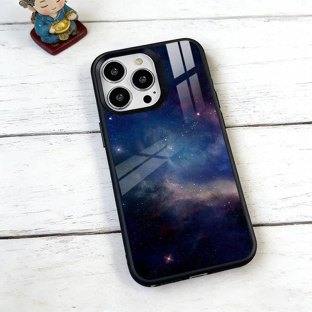 Milky Star Phone Case For iPhone17,16,15,14,13,12,11 Plus,Pro Magnetic with Magsafe Wireless Charging