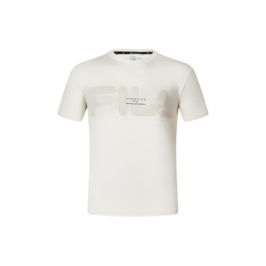 New FILA T Shirts Men's Sugar White A11M411102F-IV