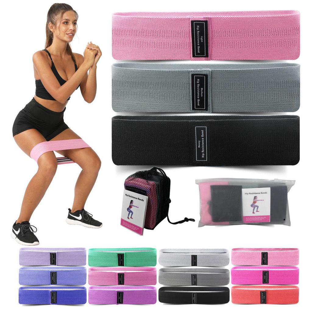 Elastic Resistance Bands for Fitness, Booty, Squat & Glute Workouts