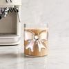 Heat Resistant Glass Tumbler Bow Cup, Breakfast Milk Coffee Mug, 300ml Whiskey for Decorative Transparent Cup Juice, Tea Home Bar Decor Gift
