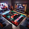 1PC Custom Name Devil Art Poster Theme Floor Mat Ideal for Living Room, Game Rooms, Office, Bedroom,Floor Mat Playful Design