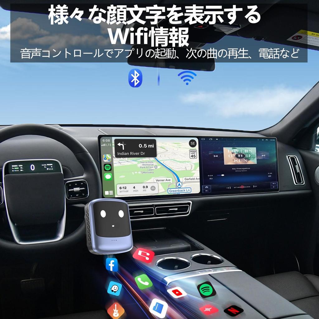 AUSATOYN AiBox Nano Wireless CarPlay Android 13 Ai Box CarPlay Ai Box 2025 Watch Netflix in the Watch YouTube in the Watch YouTube on Your Car