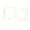 2-gang frame - universal horizontal and vertical, white, BASIC NEOS
