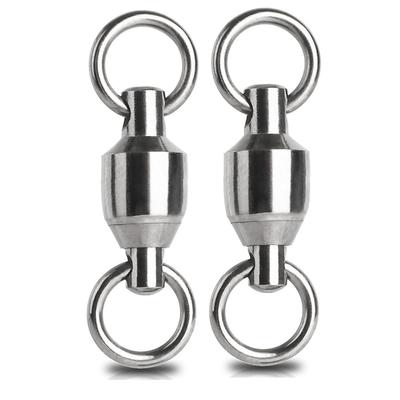 QISHUO Bearing Stainless Welded Ring for 25 66kg Capacity High-Strength Swivels, Steel, Snaps, Fishing, Pieces,