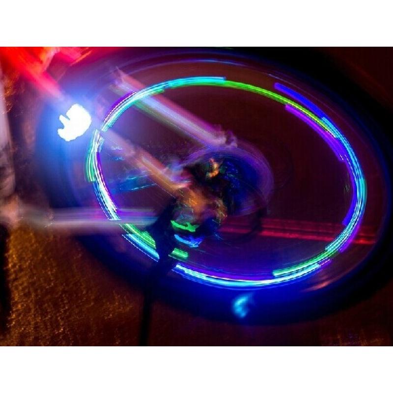 TINANA LED Bike Wheel Lights (1 Wheel) – Waterproof Spoke Lights For Night Cycling Safety & Fun