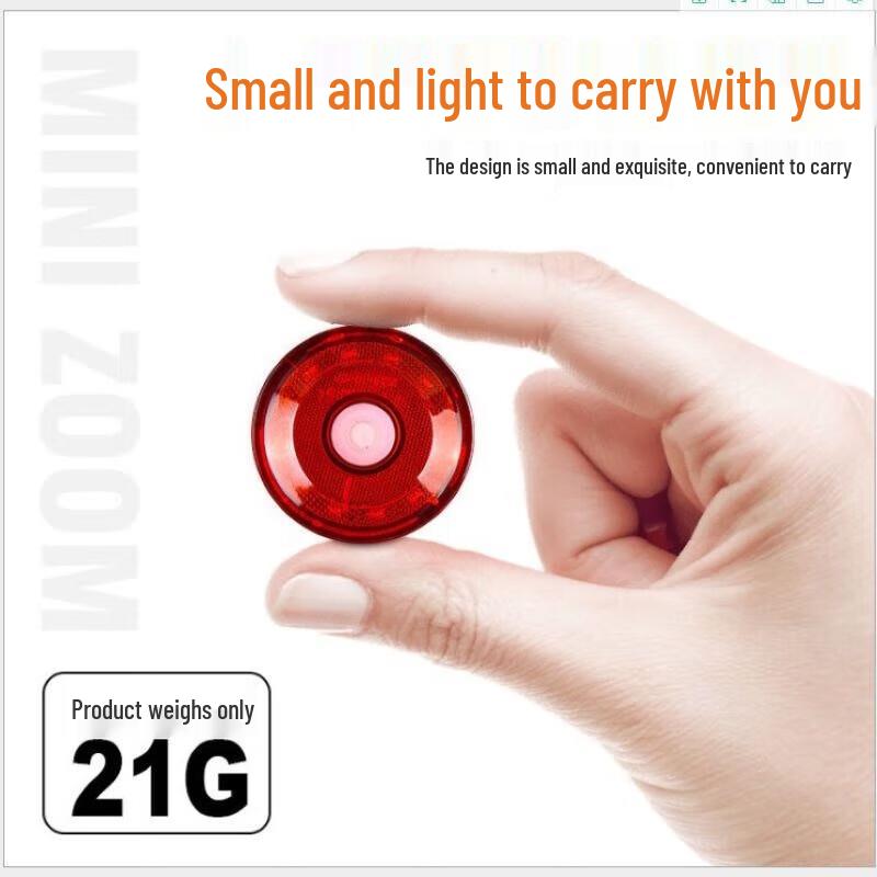 

Rechargeable Bicycle Tail Light with Remote Turn Signal 1.8x3.7x4.7 cm