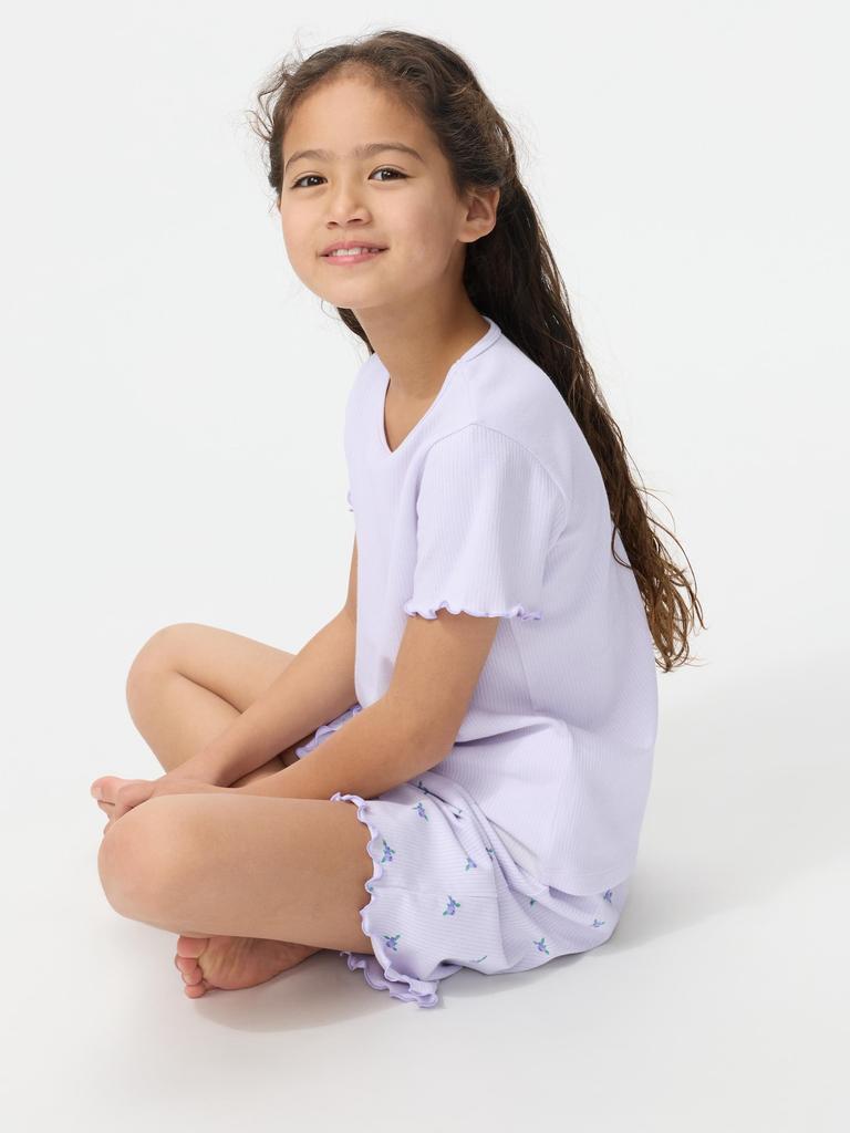 Uniqlo Japan Girls Air Rhythm Cotton Set