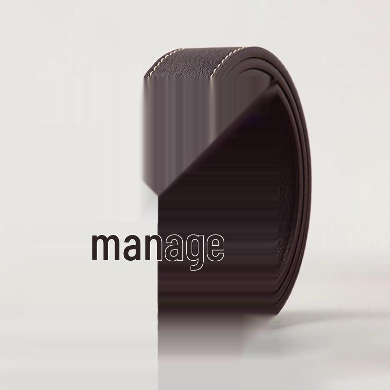 Ceinture en Cuir Style Rétro Hong Kong pour Homme avec Boucle à Ardillon - Polyvalente Large Décontractée