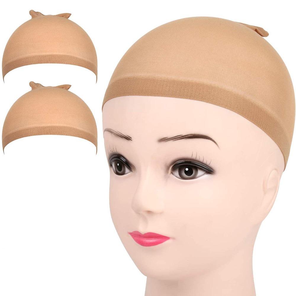 2 Pieces Multicolor Wig Cap Stretchy Nylon Stocking Wig Caps High Quality Nylon Wig Caps Women&Men