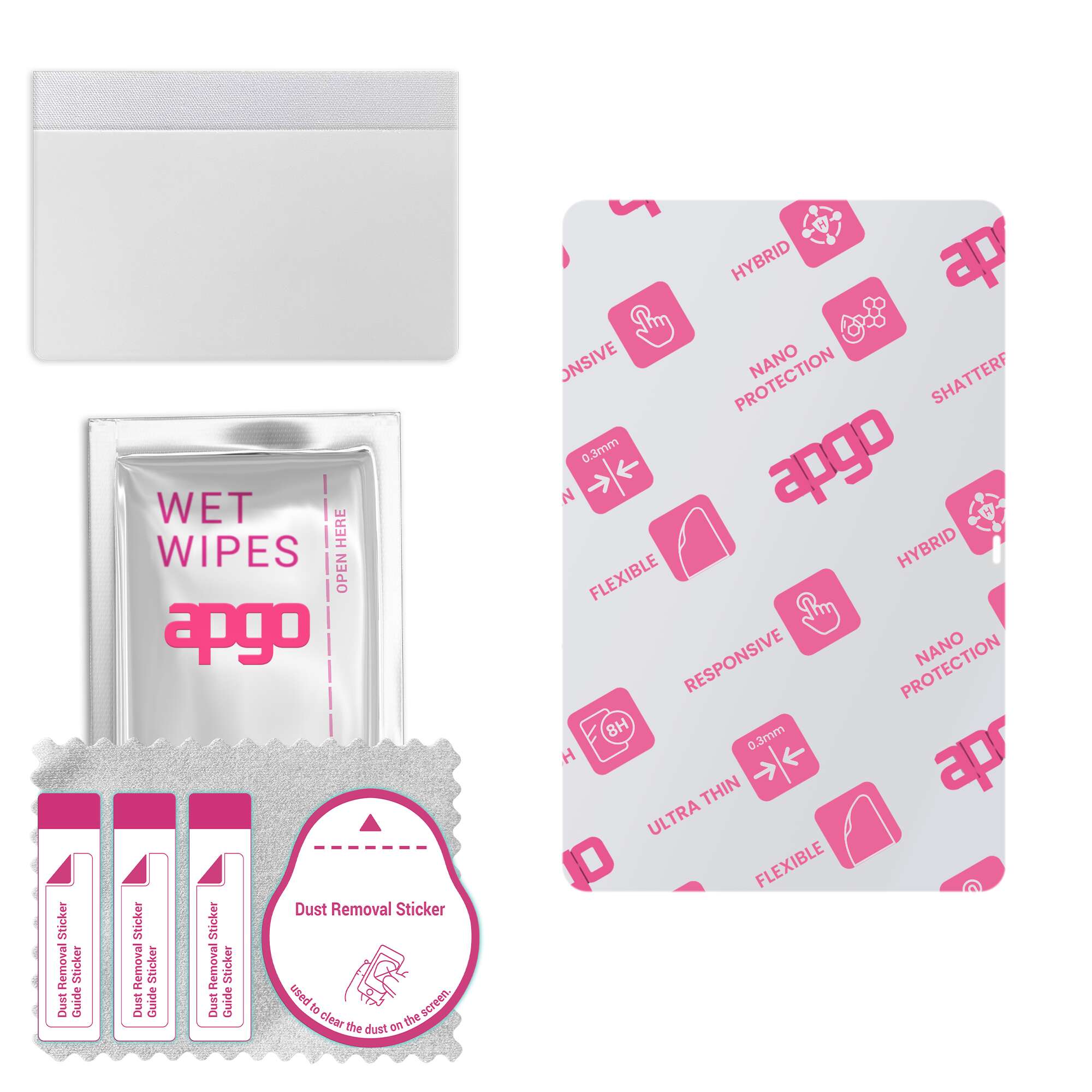 

apgo Ultra-Clear Hybrid protective glass compatible with Lenovo Tab P11 Pro, flexible nano glass, great replacement for tempered glass, scratch-resist