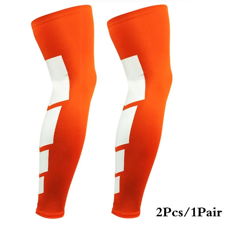 2Pcs/1Pair Super Elastic Basketball Leg Warmers Calf Thigh Compression Sleeves Knee Brace Soccer Volleyball Cycling