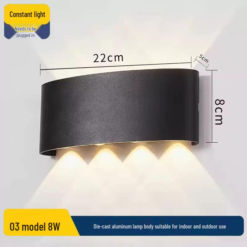 Minimalist Outdoor Wall Light for Courtyard, Corridor, or Bedroom
