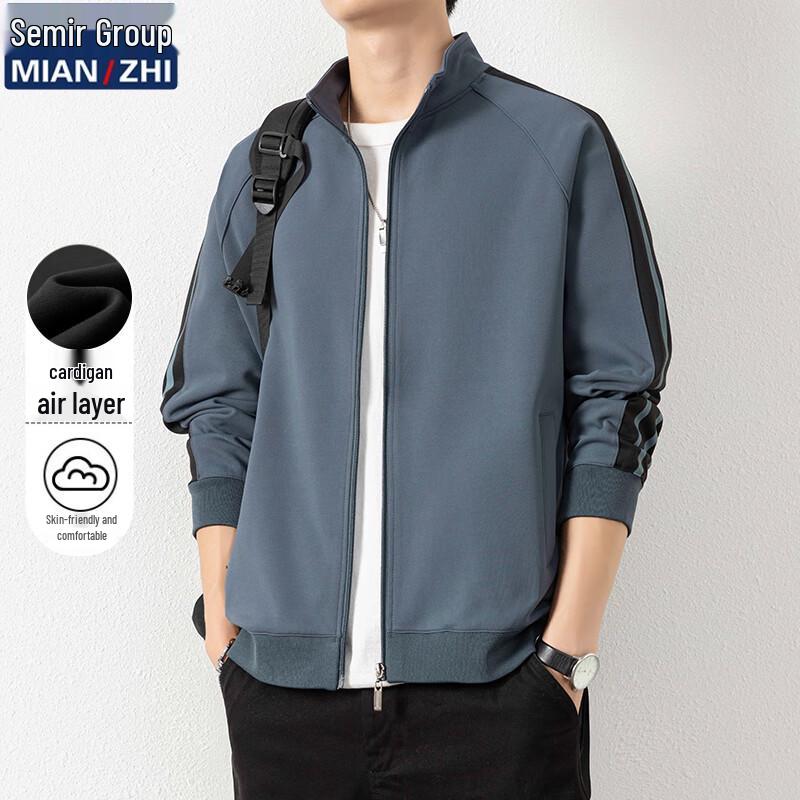 

Men s Stand-Collar Full-Zip Sweatshirt Jacket 3XL