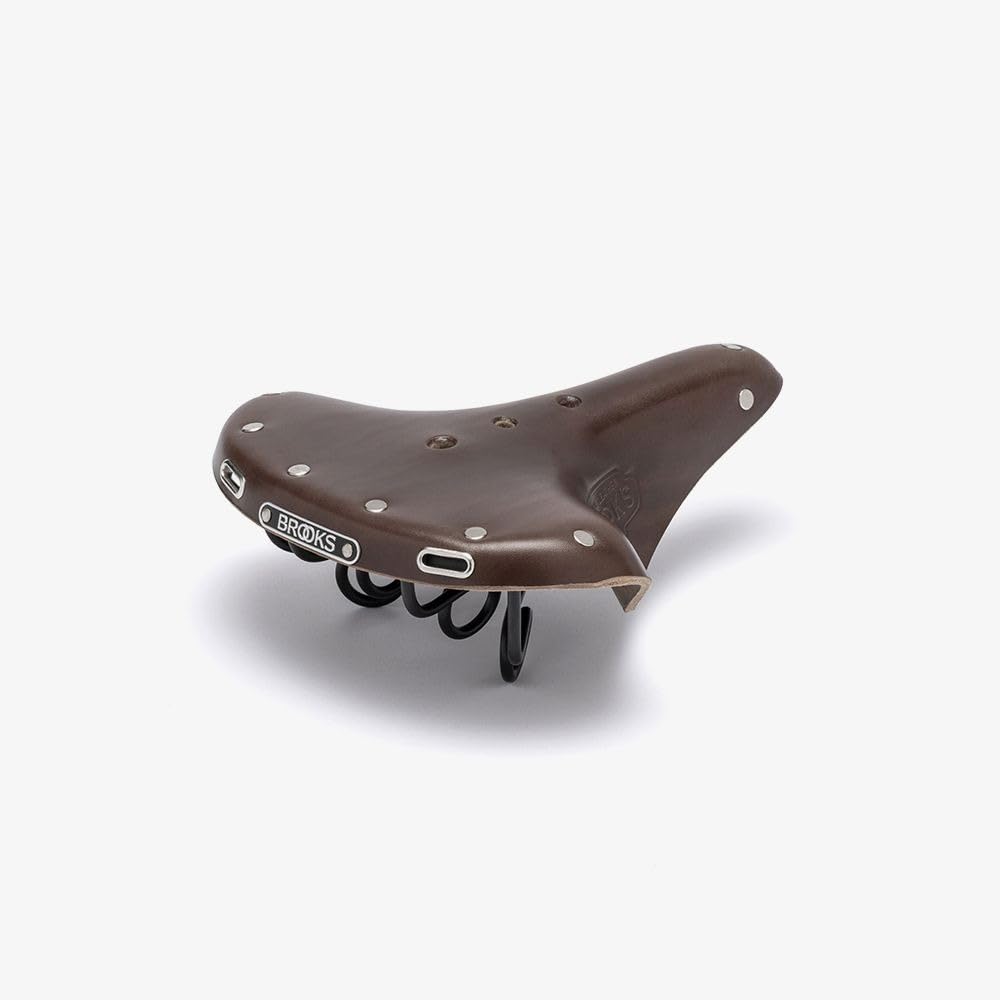 BROOKS B72 Antique Brown Leather Bicycle Saddle with Loop Spring - Lightweight Touring Model [Genuine Japanese Product]