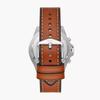 Men's Quartz Leather Three-Hand Watch Stainless Steel Case/Scratch Resistant Glass FS5625