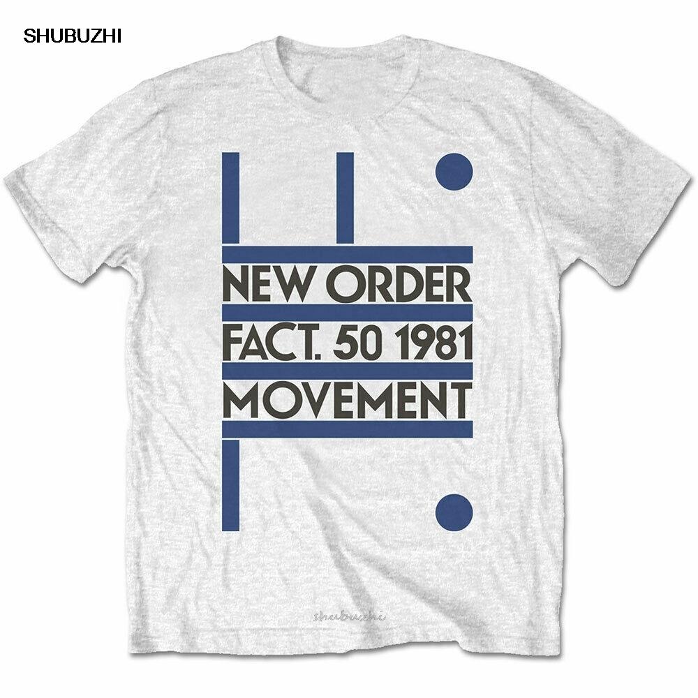 New Order 'Movement' T-Shirt Official Merch Joy Division Factory Summer Plus Size Tee Shirt