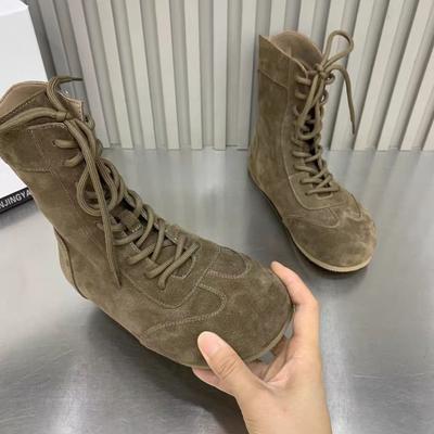 Módní ploché dámské kotníkové boty Módní šněrovací semišové ležérní boty 2025 Zimní tenisky Designérské nové trendy Kotníkové boty Pohodlné Zapatillas