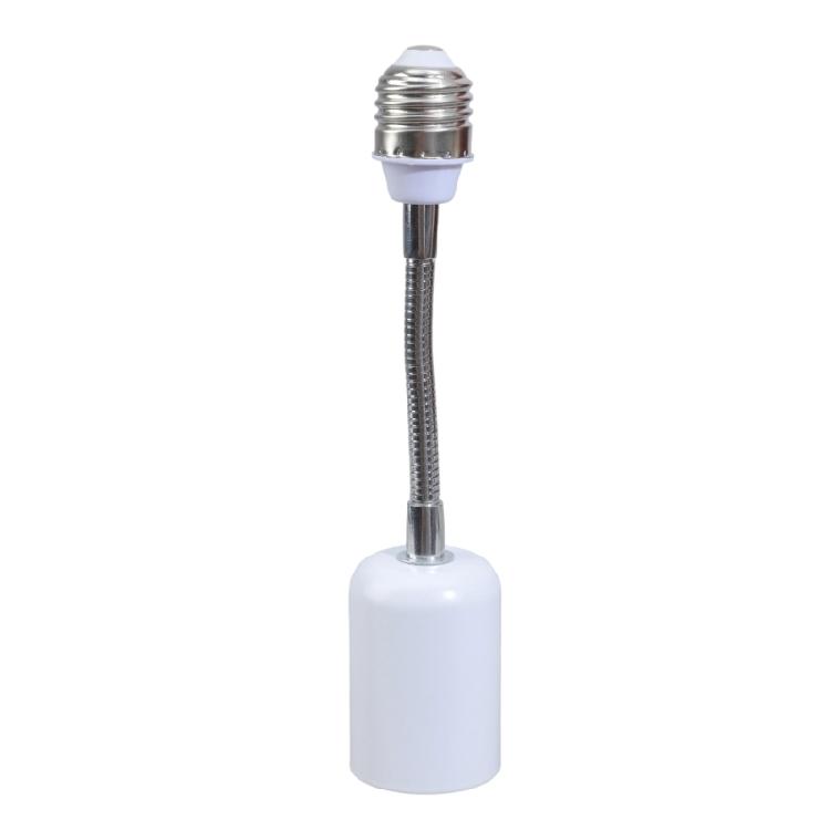 Ceramic E27 Bulb Socket Extender With Full Rotation Metal Base Heat Tolerance 400W For Lighting Adjustments