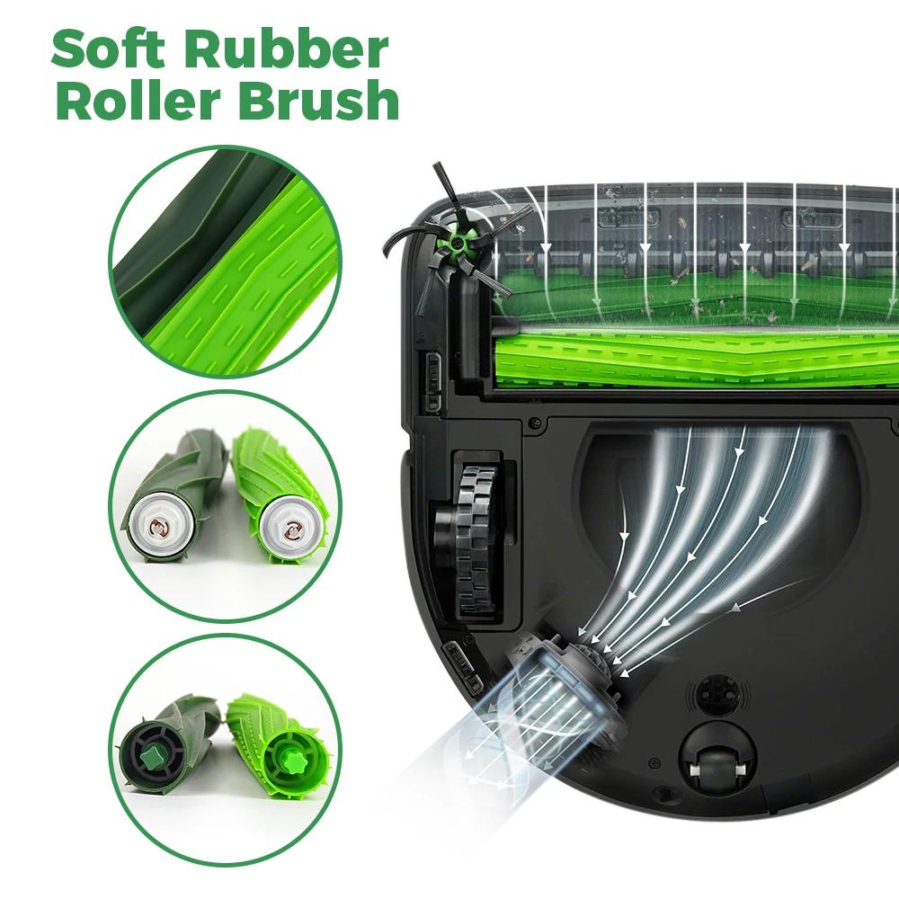 For iRobot Roomba S9(9150) S9+ S9 Plus(9550) Series Vacuum Cleaner Rubber Roller Brushes HEPA Filter Vacuum Bags Main Side Brush