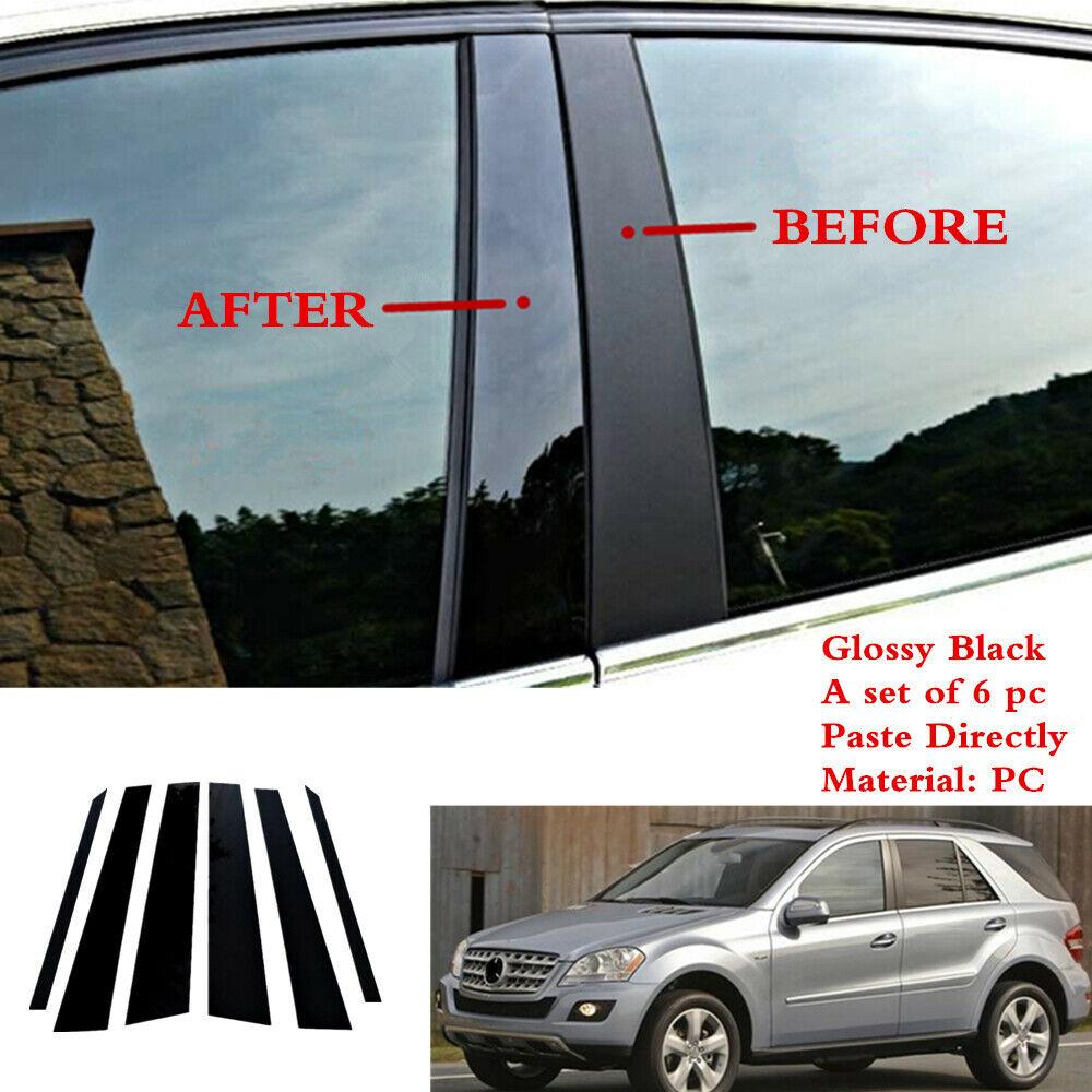 

6 PCS Car Door Pillar Post Trim Cover for Ml350 Ml550 W164 2006-11