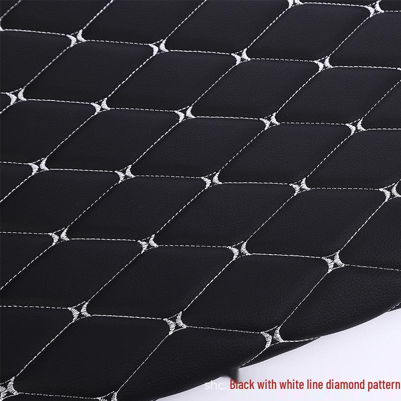 Verdikte Faux Lederen Auto Interieur Hemelbekleding & Vloermat met Borduurdetails