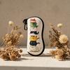 1PC Cute Stacked Cats Print Glasses Case Portable Zipper Sunglasses Pouch With Carabiner Hook Anti‑scratch Eyeglasses Protective Bag For Women Man