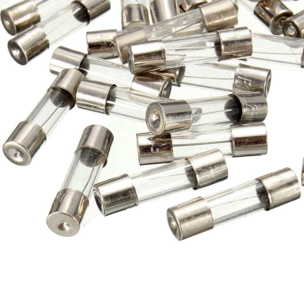 5x20mm 0.5A 250V rápido golpe vidrio tubo de acción rápida Fusible De Vidrio Soplado rápido 100 un
