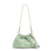 Gold Chain Black Leather Cloud Shoulder Bag - Crossbody & Underarm Style