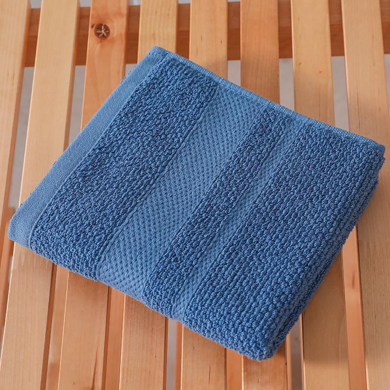 Manufacturer's Pure Cotton Honeycomb Jacquard Face Towel - 32-Ply Cut-Pile Washcloth with Embroidered Logo