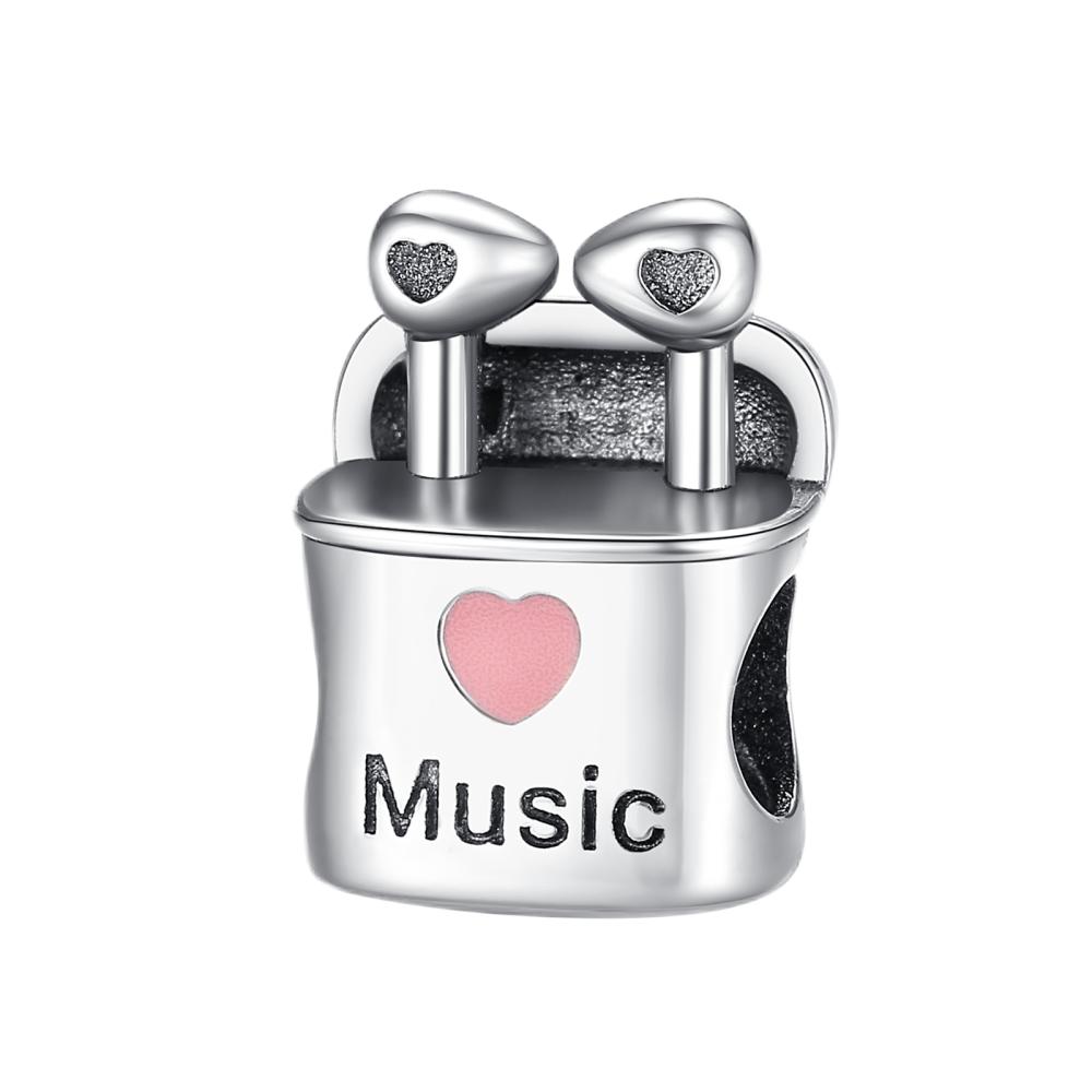 925 Silver Headset Game Machine Motorcycle Pendant Charm Bead Fit Original Bracelet Necklace Diy Female Jewelry Gift