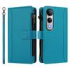 For vivo V50 Lite 4G/vivo V50 Lite 5G Leather Case 9 Card Slots Zipper Wallet Stand Phone Cover with Wrist Strap
