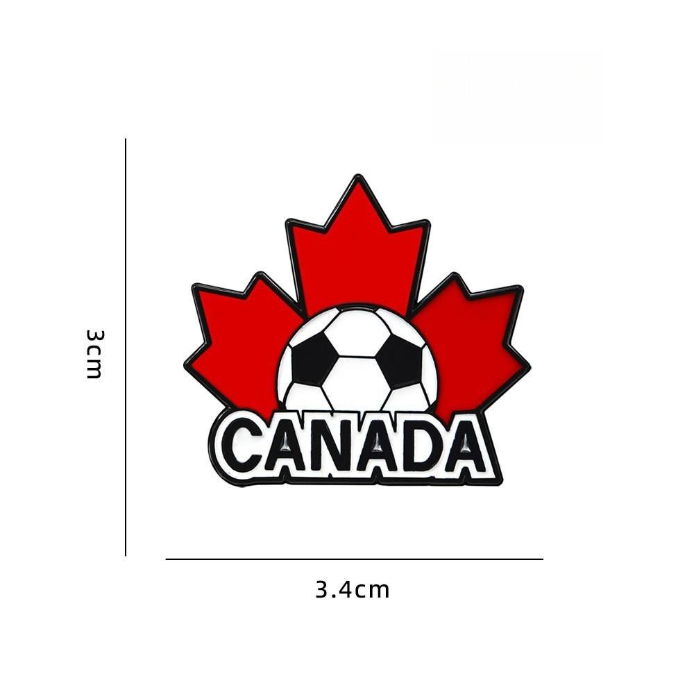 Flag Patriotic Soccer Pins World Cup Football Fan Badges for Jersey Backpack Bags Collectible Team Spirit Accessories