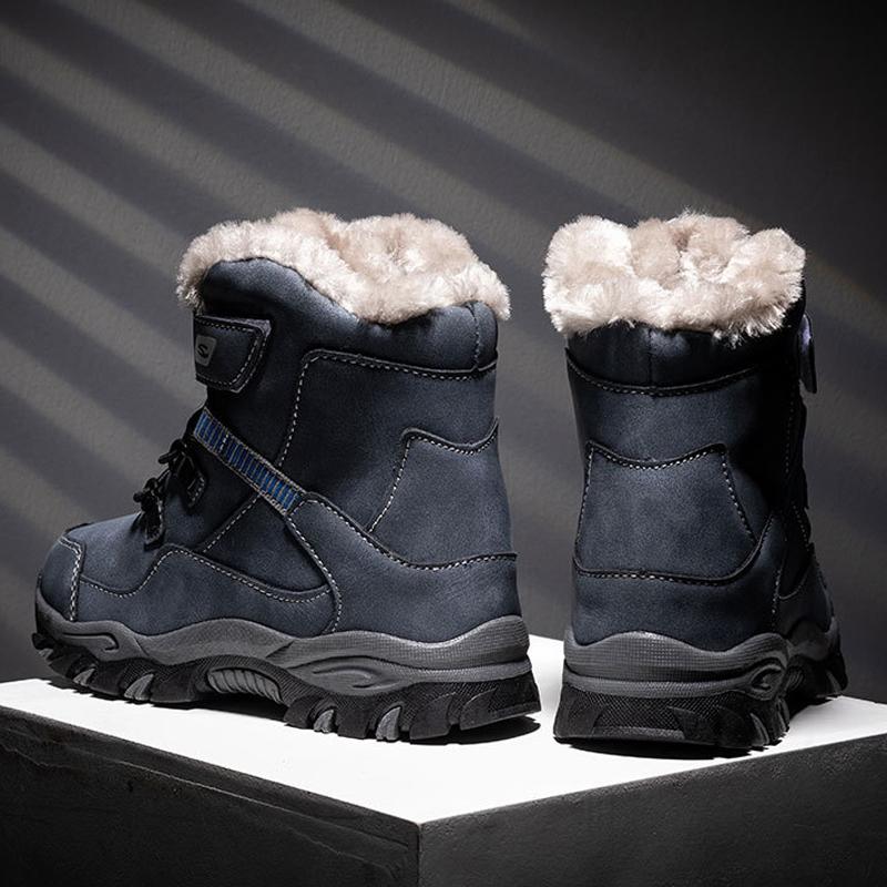 High Quality Boys Winter Snow Boots New Platform Warm Cotton Shoes Anti Slip Rubber Sneakers Boots For Big Kids Size 28 40