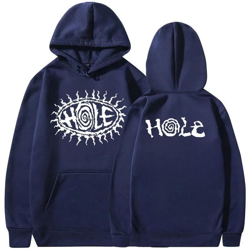 Alternative Grunge Rock Band Hole Courtney Love Double Sided Print Hoodie Men Gothic Vintage Sweatshirt Men's Clothes