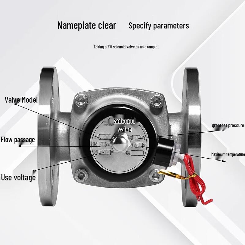 Supapă solenoid cu flanșă cu diafragmă din oțel inoxidabil 304 MaiDian