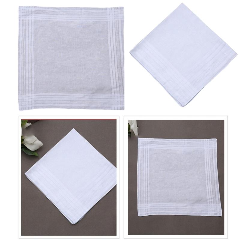 White Pocket Square Handkerchief for Women Wedding Handkerchief Pocket Handkerchief for Bride Groom Wedding Gift