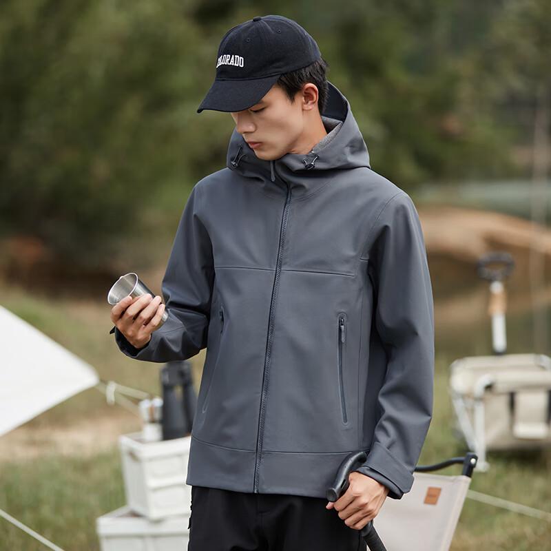 JOHLIN DREAM Unisex Fully Heat-Sealed Softshell Outdoor Jacket JXYL3299 L