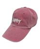 LEADEN Vintage Washed Calligraphy Ball Cap [Pink]