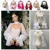 Transparent Bridal Sleeves Puffy Bride Shawl Sleeve Elegant Wedding Arm Sleeves  Evening Prom