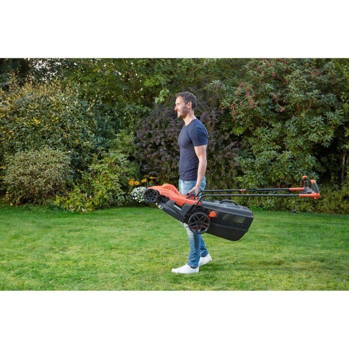 Tondeuse Électrique Filaire - BLACK&DECKER - BEMW471BH-QS - 1600W - 38cm De Coupe