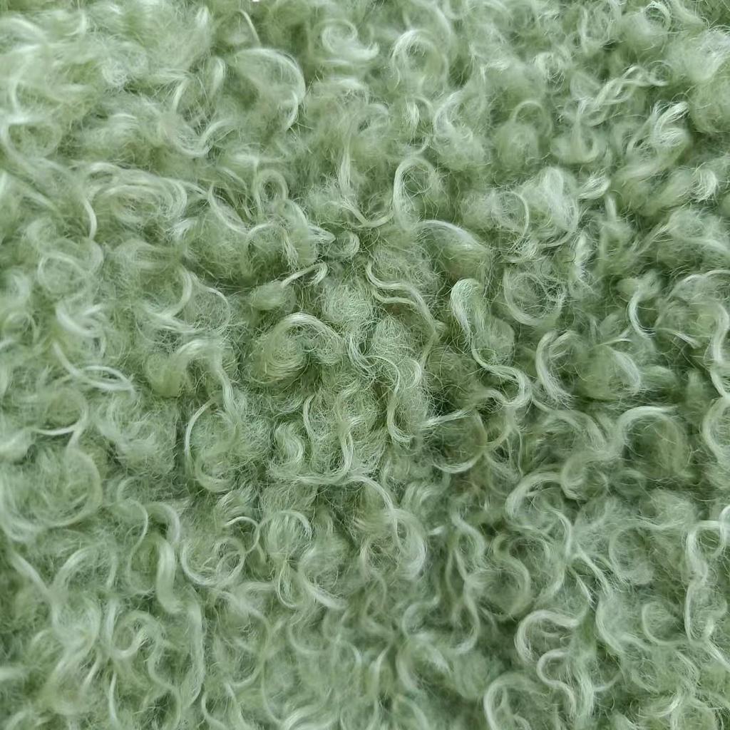 Lamb Wool Plush Imitation Cashmere Fabric for Clothing, Shoes, Hats, Dolls, Home Textiles, DIY Crafts
