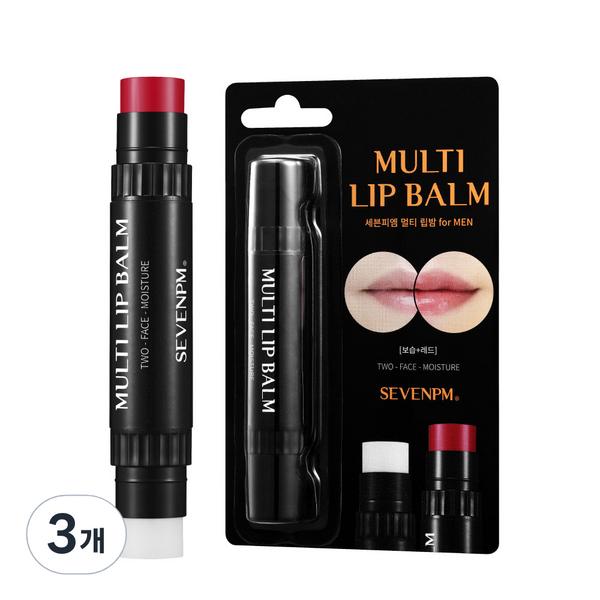 

Мультибальзам для губ Seven PM 2в1, Мультибальзам для губ Seven PM,3 штуки,Лучшая мужская косметика Кореи