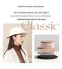 2026 Women's British Retro Wool Felt Hat - Autumn/Winter Flat Top, Brimmed, Casual Design